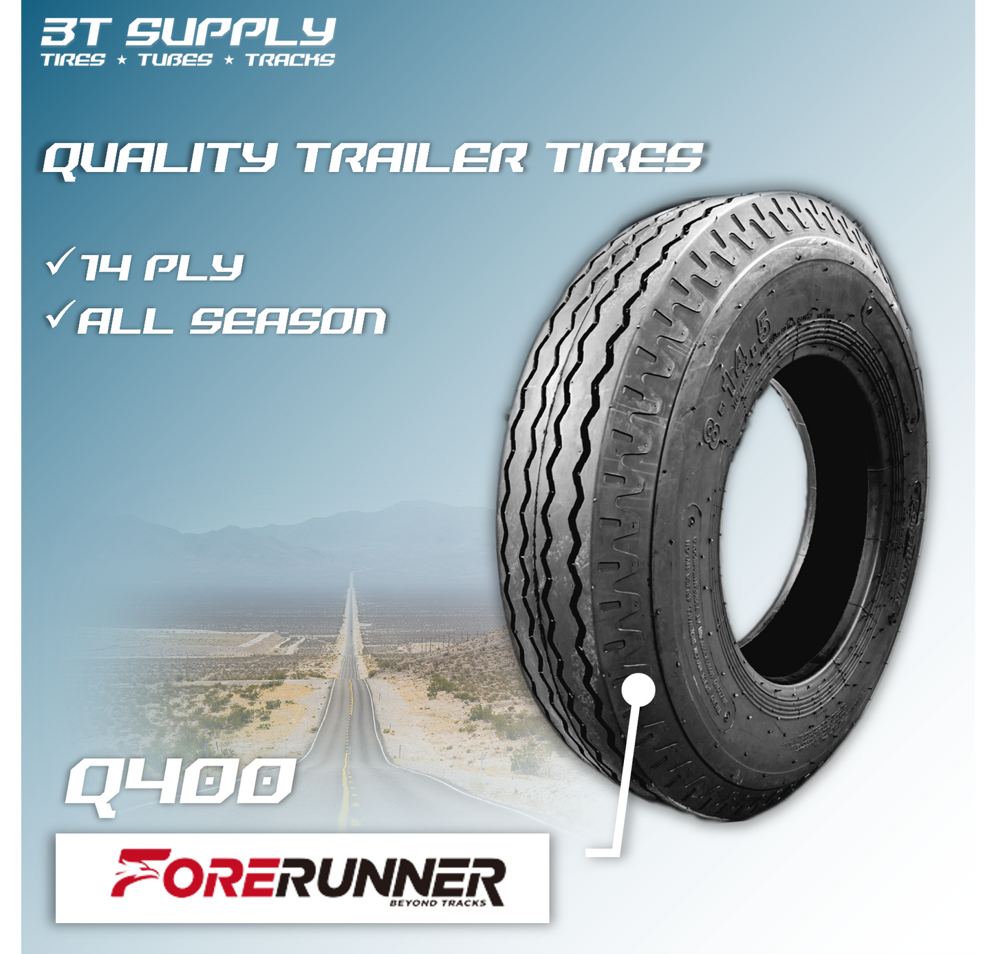 FORERUNNER Q400 TRAILER TIRE