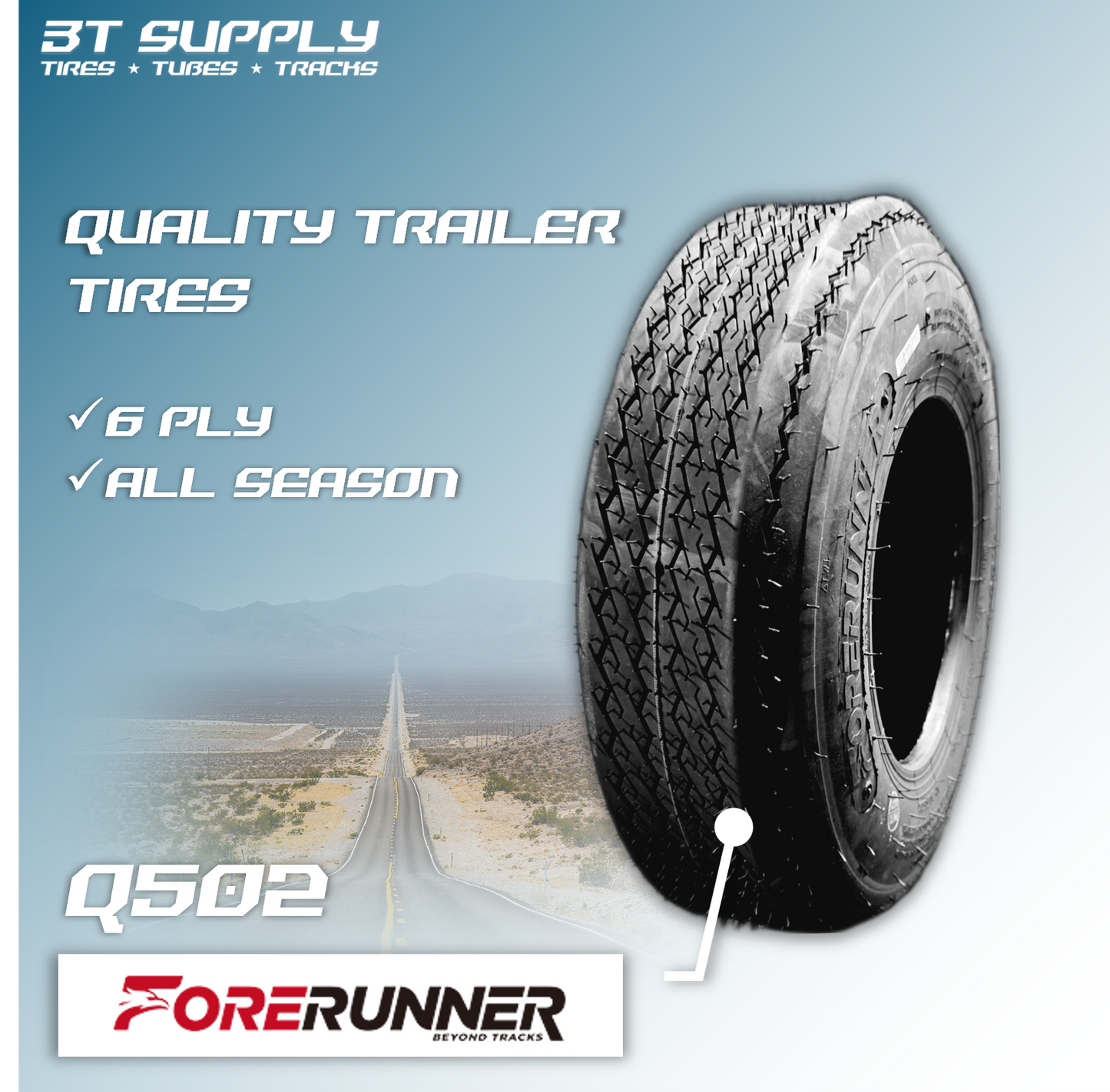 FORERUNNER Q502 TRAILER TIRE