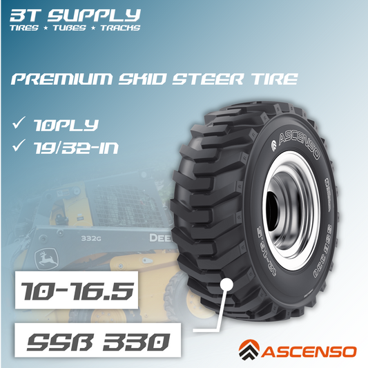 10x16.5 ASCENSO SSB330 SKID STEER TIRE