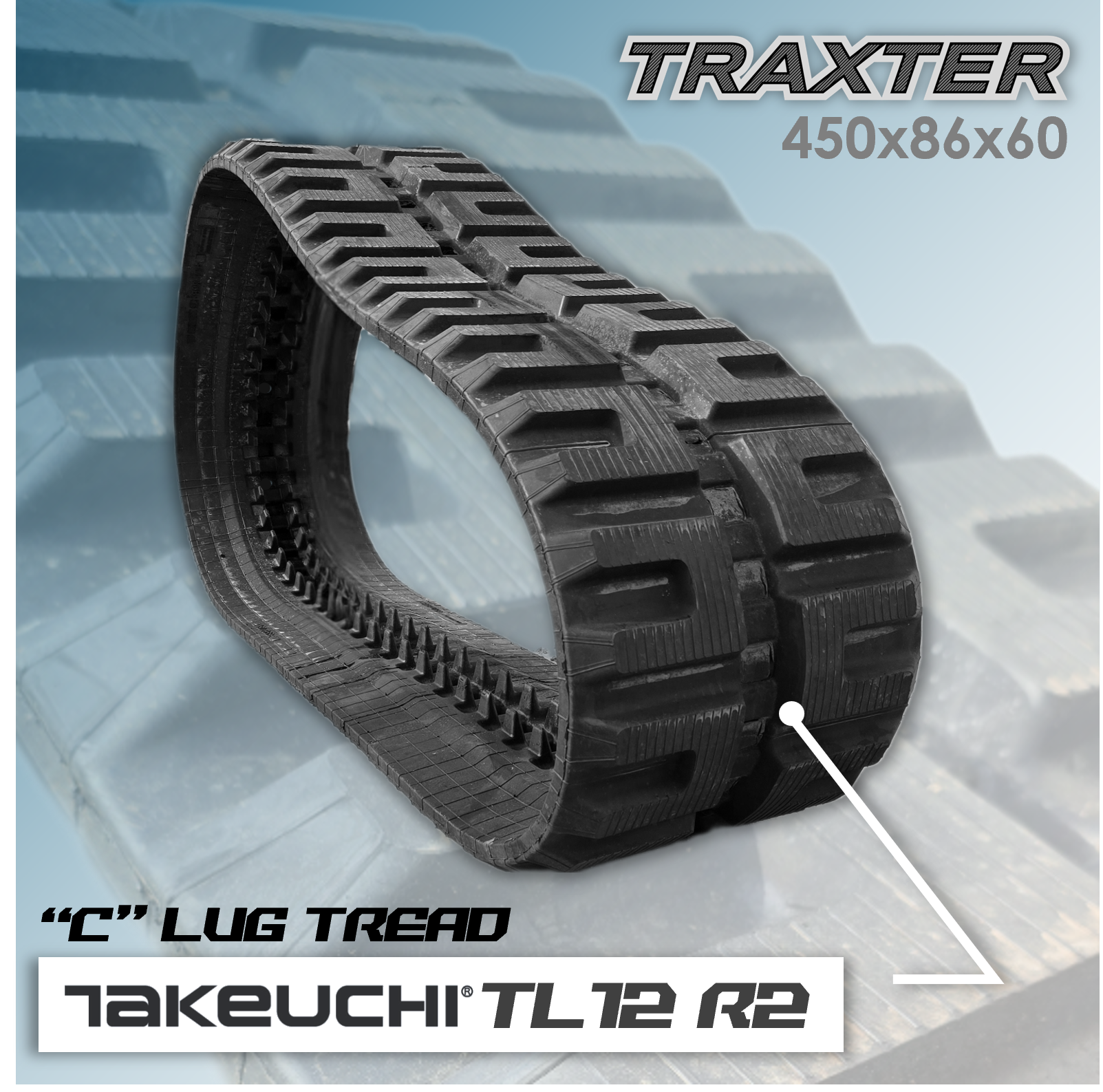 TAKEUCHI TL12 R2 TRACKS – 3T Supply | Tires, Tubes & Tracks